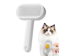 Cat Dog Grooming Brush - Deseeding Comb for Pet Care | Ergonomic Handle with Fine Pins, Removing Massage, Brush for Bathing Detangling Shedding Pets Indoor Outdoor Use