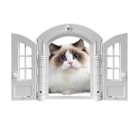 Cat Door - French Retro Pet Supplies Entry Passage, Small Animal Access Panel Frame | Multifunctional Indoor Passageway Tool Suitable Bedroom Garage Window Corner Living Room Doorway Dorm Manor