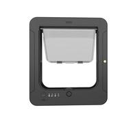 Cat Door - Smart 4 Way Locking Pet Door with Remote Control | Auto-Sensing Pet Gate with 2 Collar Sensors for Indoor, Outdoor Use, Home, Patio and Balcony