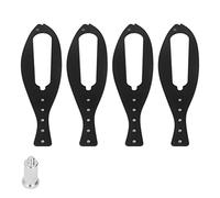 Cat Door Stopper Pet Door Latch Fast Flex Latch Strap Flexible Durable Secure Hold for Home Hotel Environmentally Friendly Plastic 4PCS