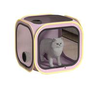 Cat Dryer Box, Portable Grooming House, 19.69x19.69x19.69 Inches Anti-Hair Flying Clean Cage, Pet Drying Station for Small Large Cats, Puppies, Convenient Indoor Outdoor Use