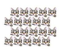 Cat Embroidery Patches 20Pcs Iron On Stickers | Repair Holes & Customize Clothes/Bags/Shoes | DIY Fabric Appliques for Jeans, Jackets, Hats | 5.5x5cm Cloth Embroidered Designs