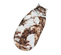 Cat Envelope Sleeping Bag, Large Soft Warm Adult Sack, Sturdy Washable Fabric With Comfortable Insulation, Cute Indoor Outdoor Bedding For Backpacking Survival Trip Living Room