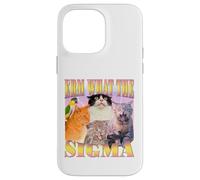 Cat Erm, What The Sigma? Meme divertente Umorismo ironico specifico Custodia per iPhone 14 Pro Max