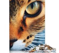 Cat Eye Close Up Puzzle Impossible 1000Pcs Decorazione Per La Casa. Giochi Rilassamento E Intelligence Per Adulti E Ragazzi Da 14 Anni 1000pcs (38x26cm)