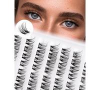 Cat Eye, extension per ciglia, miste, 10-13 mm, curvatura a D, pre-mappate, a ciuffetto, per sinistra e destra, fascia sottile, 8 paia