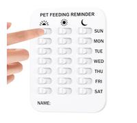 Cat Feeding Reminder, PP 16x12cm | Feeding Reminder Magnetic with Daily Indication Chart, Kitchen Fridge Use, Easy Visual Pet Meal, Daily Indication Chart Feed Your Pets