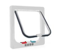 Cat Flap, 4-way Manual Lock, Energy Saving, Weatherproof, Convenient, Small Dog, Easy To Install And Use, Upgraded Version