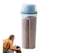 Cat Food Storage Container - PP, 4.13x10.83in Airtight Container Carry Handle | Space-Saving Pet Food Keeper, Meal Storage Bin For Living Room, Kitchen, Pantry