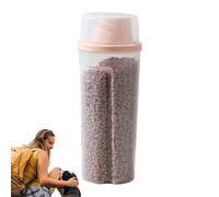 Cat Food Storage Container - PP, 4.13x10.83in Airtight Container Carry Handle | Space-Saving Pet Food Keeper, Meal Storage Bin For Living Room, Kitchen, Pantry