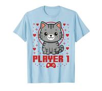 Cat Gamer Couple Cat Retro Pixel Arcade Maglietta