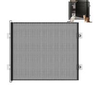 Cat Gate, Retractable Safety Mesh Barrier, No-Drill Wall Mount Design, Childproofing Indoor Fence Divider, Pet Guard Small Medium Large Breeds, Ideal for Hallways, Doorways, 43.31x30.71 Inches