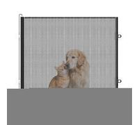 Cat Gate, Safety Mesh Barrier, 59.06x30.71 Inches, Retractable No Drill, Childproofing Gate for Doorways Stairs Hallways Small Medium Large Dogs Cats Bunnies Babies Indoor Outdoor Use, Pets Kids