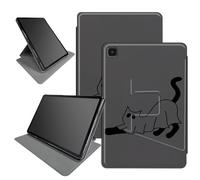 Cat Ghosts Custodia per Samsung Galaxy Tab A7 Lite 8,7" 2021 Release (modello: SM-T220/T225/T227), supporto pieghevole girevole a 360 gradi con angoli di visualizzazione multipli custodia con auto