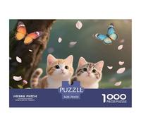 Cat, Gioco Di Puzzle Da 1000 Pezzi, Attività Creativa E Calmante, Pezzo D’arte, Adatto Dai 10 Anni, 70x50cm/1000pcs
