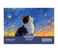 Cat, Gioco Di Puzzle Da 1000 Pezzi, Esperienza Creativa E Rilassante, Perfetto Per Decorazioni O Regalo, Adatto Dai 12 Anni, 70x50cm/1000pcs
