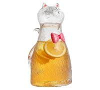 Cat Glass Pitcher 1.8L Heat Resistant Tea With Lid