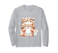 Cat Gnome Cute Kawaii Kitties For Cat People Who Love Cats Maglia a Manica