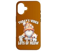 Cat Gnome Graphic And Cute Kitten Funny Saying For Cat Lover Custodia per iPhone 16