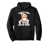 Cat Gnome Graphic And Cute Kitten Funny Saying For Cat Lover Felpa con Cappuccio