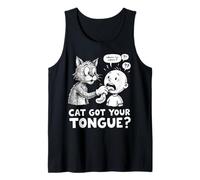 Cat Got Your Tongue Idioma Bambini e Insegnanti Modi di Dire Canotta