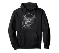 Cat Graduation Gown Funny Cat Class of Felpa con Cappuccio