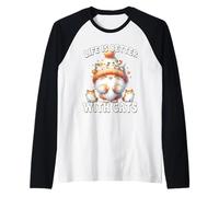 Cat Grandma Life Is Better With Cats For Cat Mom And Dad Maglia con Maniche Raglan