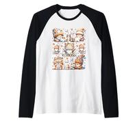 Cat Grandpa Gnomes With Cute Hearts For Cat Mom And Dad Maglia con Maniche Raglan