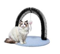 Cat Groomer, Arch Grooming Brush, 14.2 X 11.4 X 13.4 Inches Scratching Massager Bristle Tool for Shedding, Cleaning, Kitten, Rabbit, Pet Comfort, Removal Accessory