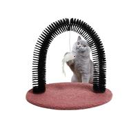 Cat Groomer, Arch Grooming Brush, Scratching Hair Massager, 14.2x 11.4x13.4inch, Bristle Cleaning Tool, Care Station for Shedding, Kitten, Rabbit, Pet Spa, Home Use