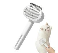 Cat Grooming Brush - Adjustable Shedding Hair Remover Comb for Cats Dogs | Dematting Tool with Stainless Teeth, Pet Cleaning All Breeds, Brush for Bathing Long Short Thick Care