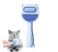 Cat Grooming Brush, Pet Hair Removal Brush, Dog for Grooming, Wet Comb for Medium and Small Dogs, Cats, Soft Abs Thermoplastic Rubber, Easy to Use, 8x19.5cm, Pink Blue