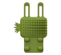 Cat Grooming Brush, Silicone Pet Hair Brush, 6.3x4.33x0.67 Inches, Shedding Minimized, Adjustable Soft Massage Comb, Portable Itch-Relief and Debris Removal Tool for Cats