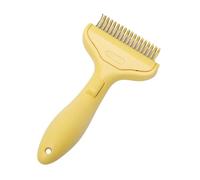 Cat Grooming Comb - Massage Grooming Curved Tool | Dog Coat Comb for Knots, Brush for Long Loose Thick Coat, Kitten Bathroom Accessories, Living Room Tidy, Shelter Travel Kit