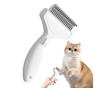 Cat Grooming Comb - Massage Grooming Curved Tool,Effortless Shed Control Dog Coat Comb Easy Maintenance Design - For Long Loose Thick Coat Kitten Bathroom Living Room Shelter Travel
