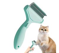 Cat Grooming Comb - Stainless Steel Teeth, Pet Hair Massage Tool | Long Coat Cat Hair Remover Brush With Durable Design Perfect For Puppy Kitten Thick Bathroom Living Room Shelter