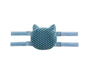 Cat Grooming, Corner Scratcher, 33x12.8x1.4cm, Silicone Brush, Natural Massage Tool, Catnip-Infused Comb, Furniture Protector, for Indoor Kitten Training Accessory