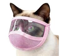 Cat Grooming Masque,Soft Mesh Headgear | Breathable Cat Nail Trimming Restraint,for Nail Clipping, Bathing, Bite Prevention, Outdoor Play