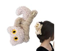 Cat Hair Clip, Cute Cat Hair Claw Clips, Non-Slip Plush Hair Claw, Furry Cat Hair Claw, Plush Hairpin for Thick Hair, Cartoon Hairpin for Cats, Plush Hair Claw Clip, Thick Hair Claw Clip, Non-Slip Plu