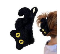 Cat Hair Clip, Cute Cat Hair Claw Clips, Non-Slip Plush Hair Claw, Furry Cat Hair Claw, Plush Hairpin for Thick Hair, Cartoon Hairpin for Cats, Plush Hair Claw Clip, Thick Hair Claw Clip, Non-Slip Plu