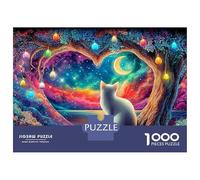 Cat Heart Set Puzzle Premium Da 1000 Pezzi, Fall Kittens, Puzzle Fai Da Te, Riduzione Dello Stress, Allenamento Mentale, Migliore Idea Regalo 70x50cm/1000pcs