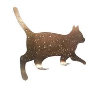 Cat Hooks - 4.53 Inches Walking Cat Coat Hanger with Adhesive Back for Keys Towels Scarves Bags, Cute Wall Mounted Holder with No-Punch Function, Decorative Organizer for Door Living Room Kitchen