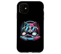 Cat House DJ Record Techno EDM Musica Cat Kitty DJ Custodia per iPhone 11