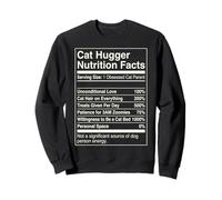 Cat Hugger Fatti nutrizionali Funny Feline Parent Felpa