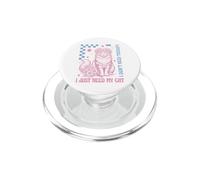 Cat Humor I Don't Need Therapy I Just Need My Cat PopSockets PopGrip per MagSafe