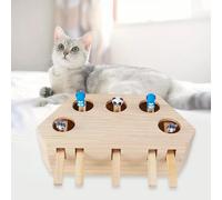 Cat Hunt Mouse Toy Gioco in legno Divertente puzzle giocattolo per gatti da