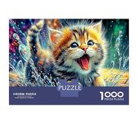 Cat in Spring 1000 Pezzi Kitten Happy Cartolina Premium Set Di Puzzle Puzzle Per Adulti Sfida Del Gioco Educativo Presente Divertente Pacchetto Valore 52x38cm/1000pcs