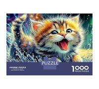 Cat in Spring Jigsaw Puzzles for Adults 1000 Puzzles for AdultsFantasy Cat Challenging Puzzles Puzzle Game for The Whole for Women, Gifts for Men ColourfuG 100% Recvcled Cardboard38x26cm/1000pcs