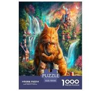 Cat in The Rain Jigsaw Puzzle,1000 Pezzi Classici, Per Adulti E Bambini Da 14 Anni E Più Giochi Del Cervello Perfetto Per Appassionati Di Esperti - Regalo Per Amore E Amico 70x50cm/1000pcs