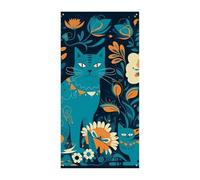 Cat in the Wild Decorazioni per porte Banner di benvenuto Decorazioni per porte da parete Porta d'ingresso Appeso Banner per interni ed esterni Decorazioni per feste di anniversario